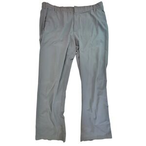 Adidas Golf Pants Mens 40x32 Grey Flat Front Performance Stretch‎